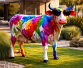 Statue vache en résine : la tendance déco incontournable pour un effet “waouh”