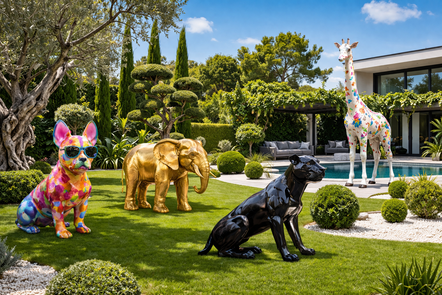 Décoration extérieure jardin : pourquoi les statues en résine sont le choix n°1