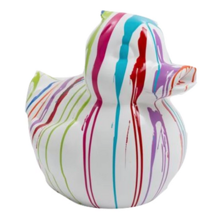 Sculpture Canard en Résine 65 cm Multicolore – Statues Design