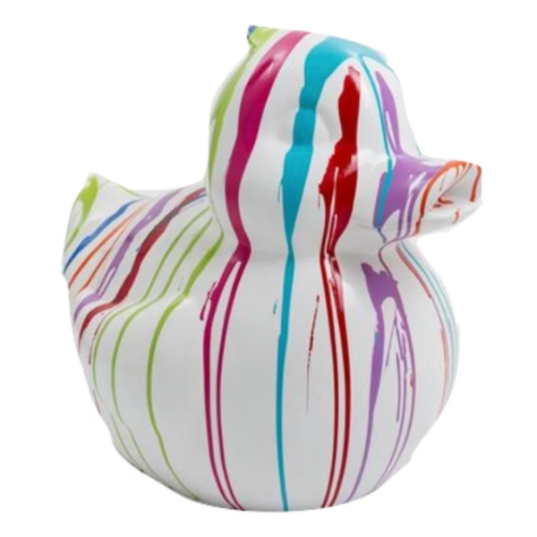 Sculpture Canard en Résine 65 cm Multicolore – Statues Design