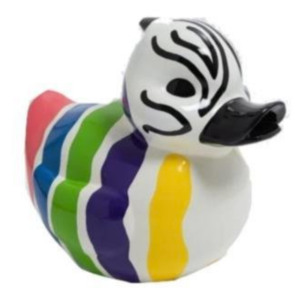 Sculpture Canard en Résine 65 cm Réglisse – Statues Design