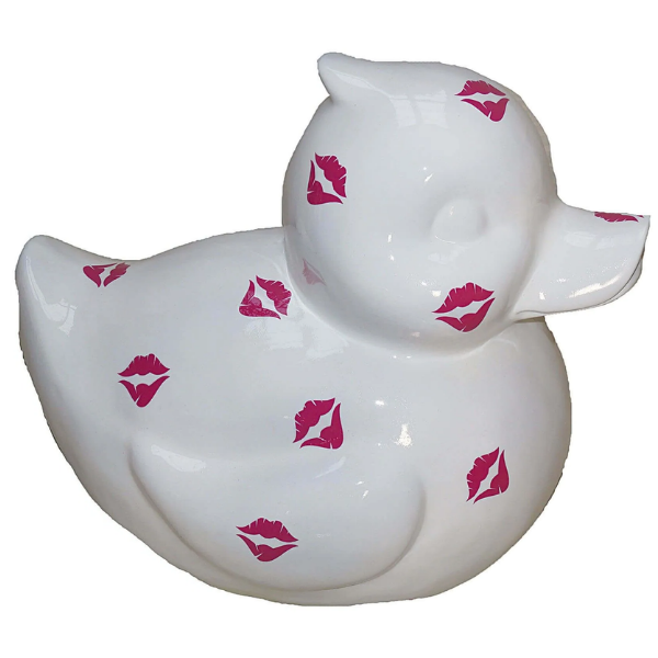 Sculpture Canard Multicolore 65 cm en Résine – Statues Design