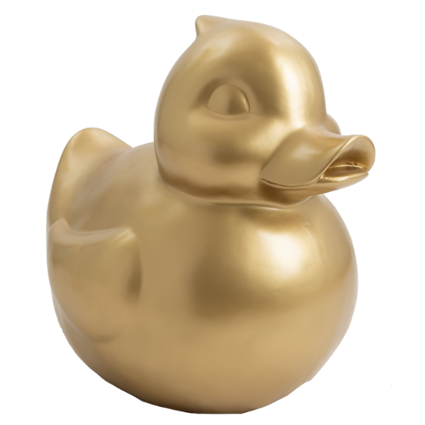 Sculpture Canard en Résine 65 cm Doré – Statues Design