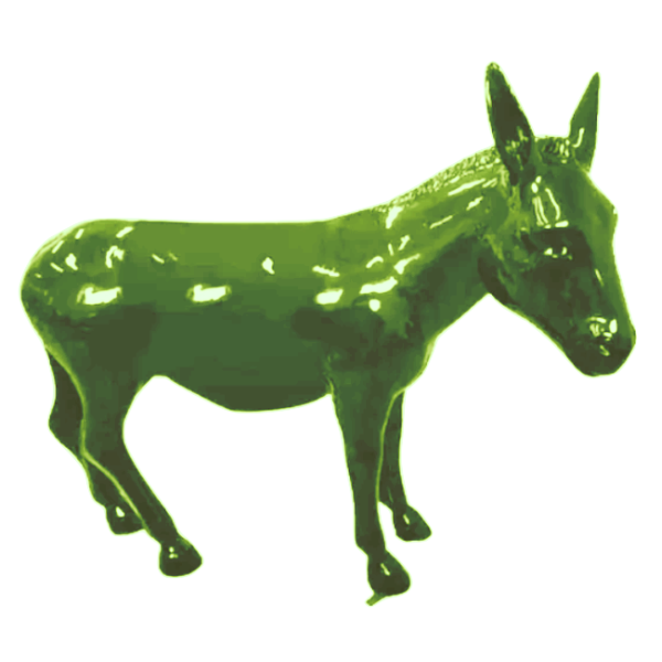 Sculpture Ane XXL en Résine 160 cm Vert Pomme – Statues Design