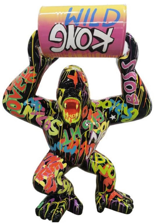 Sculpture Gorille XXL en Résine 140 cm Pop Art – Statues Design