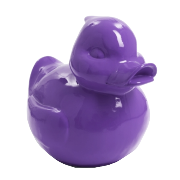 Sculpture Canard en Résine 65 cm Violet – Statues Design