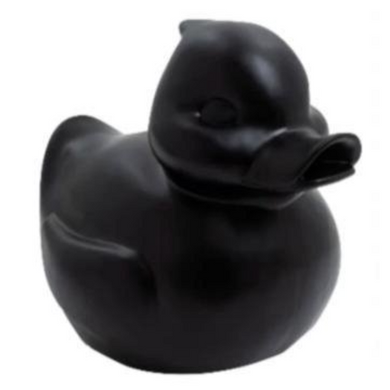 Sculpture Canard en Résine 65 cm Noir Mat – Statues Design