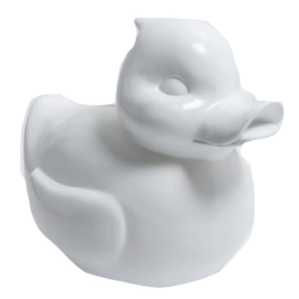 Sculpture Canard en Résine 65 cm Blanc Mat – Statues Design