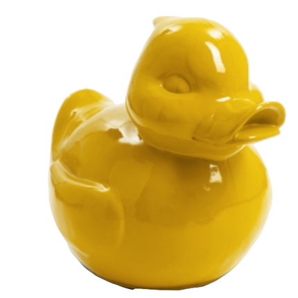 Sculpture Canard en Résine 65 cm Jaune – Statues Design