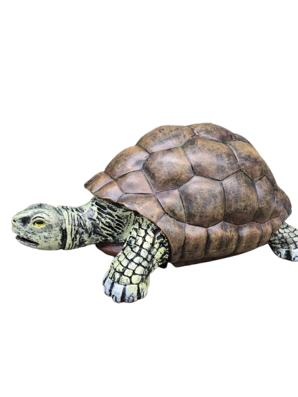 Sculpture Tortue XXL en Résine 110 cm Nature – Statues Design