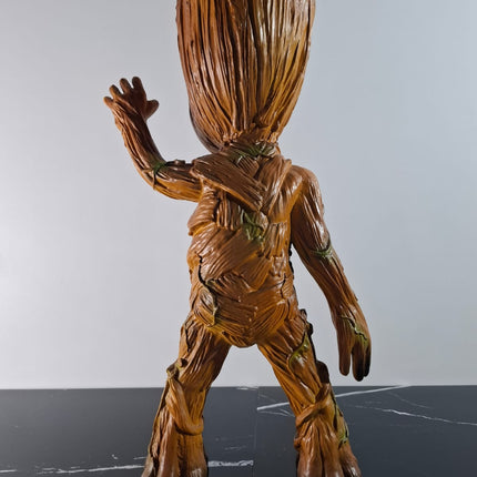 Œuvre d'Art - GROOT ADO (4/6) - Brun bois & doré - 58 cm