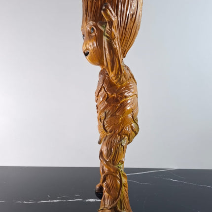 Œuvre d'Art - GROOT ADO (4/6) - Brun bois & doré - 58 cm