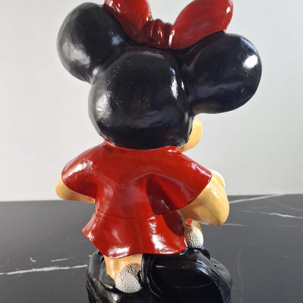 Œuvre d'Art - MINNIE RAQUETTE (4/8)  Rouge et Noir  32cm