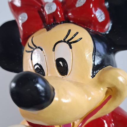 Œuvre d'Art - MINNIE RAQUETTE (4/8)  Rouge et Noir  32cm