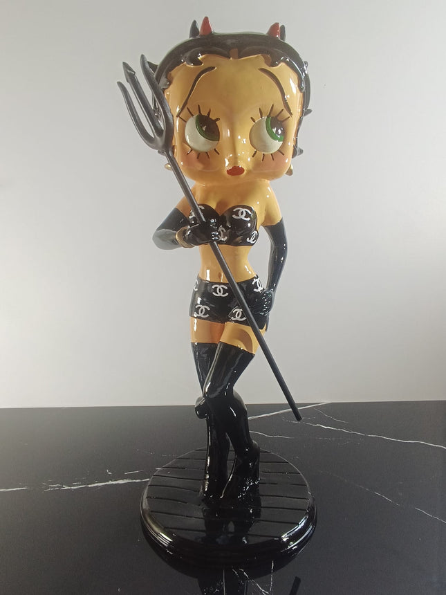 Œuvre d'Art - BETTY BOOP DIABLESSE CHANEL (4/6) - Blanc - 65 cm