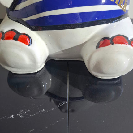 Œuvre d'Art - HIPPO JEAN PAUL GAUTHIER (3/5)  Blanc et bleu  25 cm