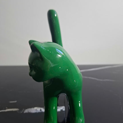 Œuvre d'Art - CHAT ROLEX (1/6)   Vert 17 cm