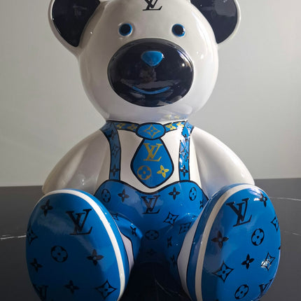 Œuvre d'Art - OURSON LOUIS VUITTON BLANC (2/6)  Noir  35cm