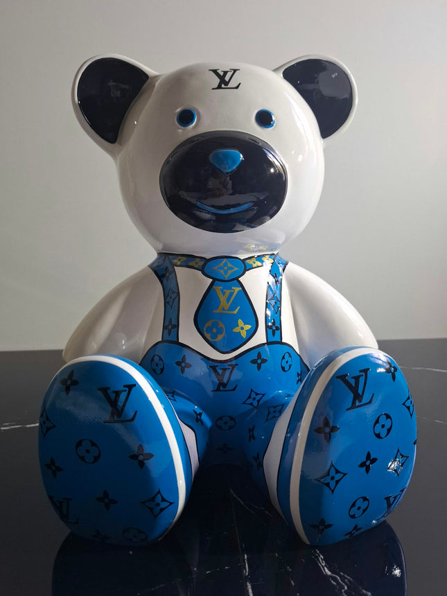 Œuvre d'Art - OURSON LOUIS VUITTON BLANC (2/6)  Noir  35cm