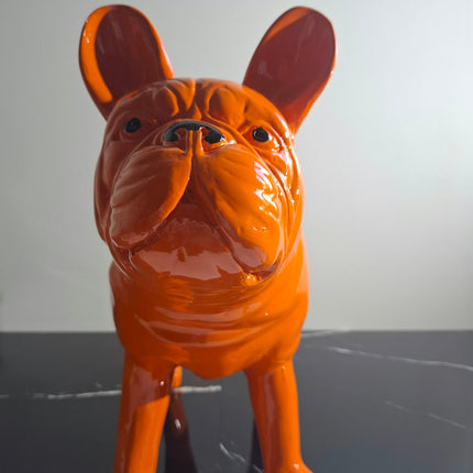Œuvre d'Art - BOULEDOG HERMES (5/8)  Orange  40 cm