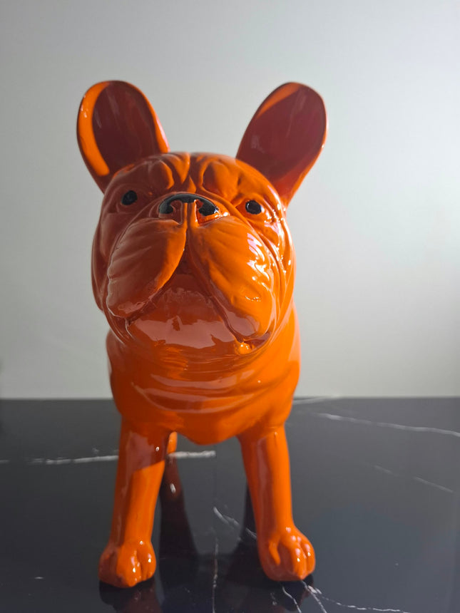 Œuvre d'Art - BOULEDOG HERMES (5/8)  Orange  40 cm