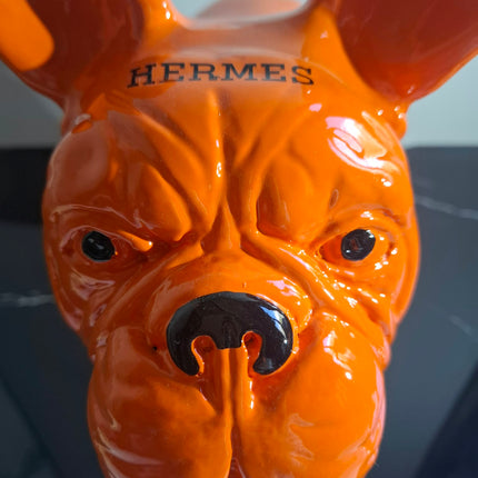 Œuvre d'Art - BOULEDOG HERMES (5/8)  Orange  40 cm