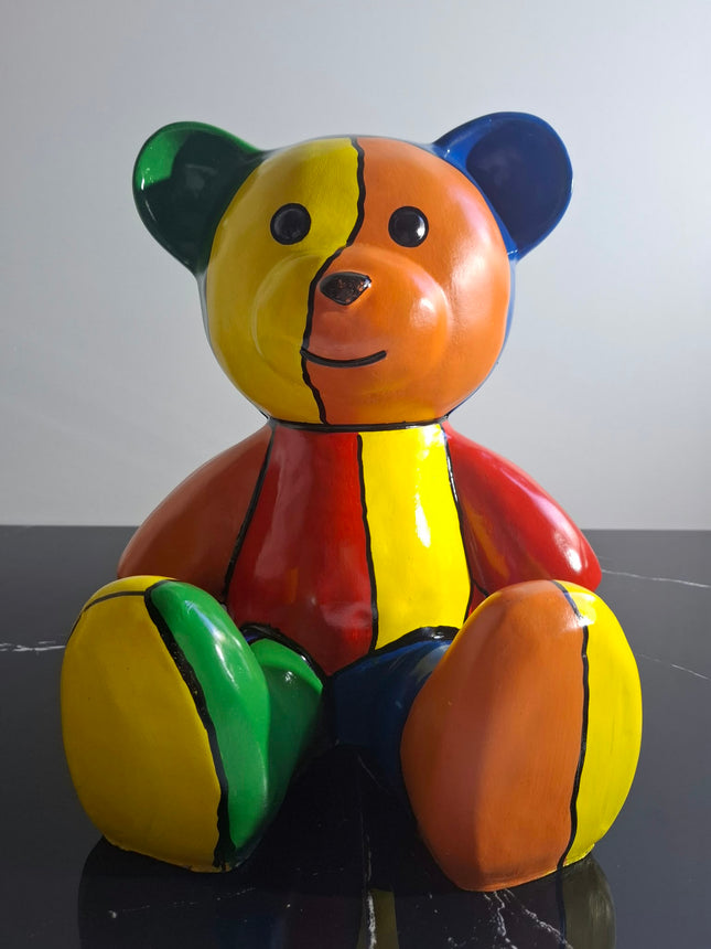 Œuvre d'Art - OURSON PUZZLE (2/6) multi color 35 cm