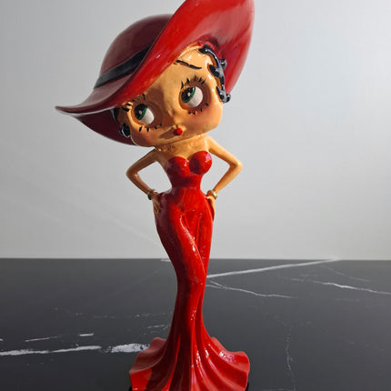 Œuvre d'Art - BETTY BOOP CHAPEAU (6/8)  Rouge 30cm