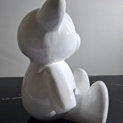 Œuvre d'Art - OURSON LOUIS VUITTON (3/6) - Blanc -35cm