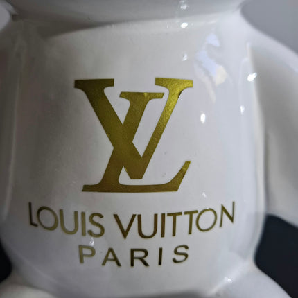 Œuvre d'Art - OURSON LOUIS VUITTON (3/6) - Blanc -35cm