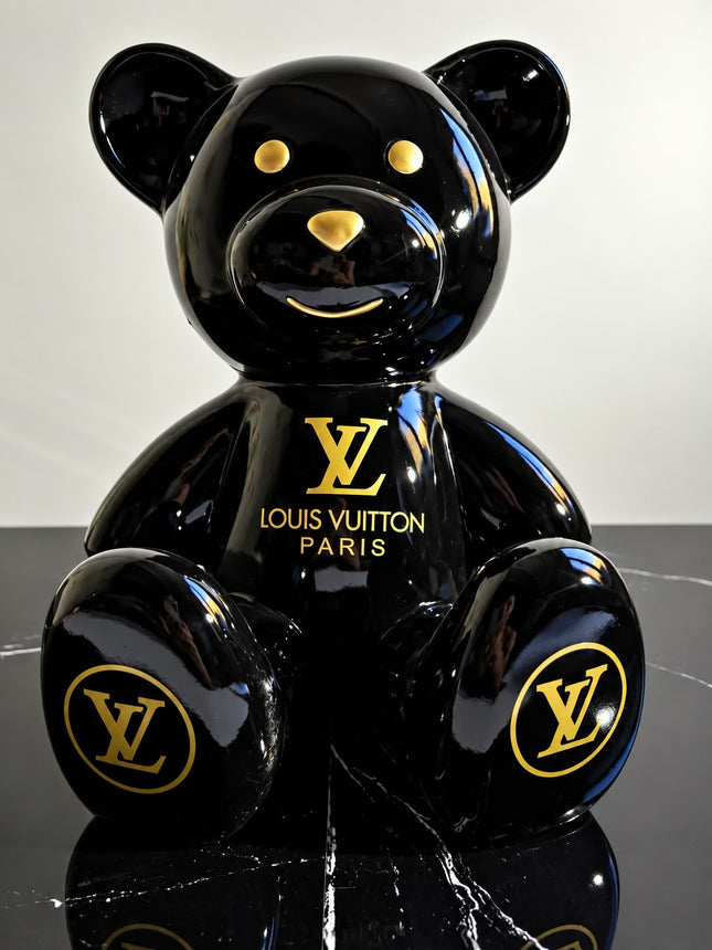 Œuvre d'Art - OURSON LOUIS VUITTON (2/8)  Noir  35 cm