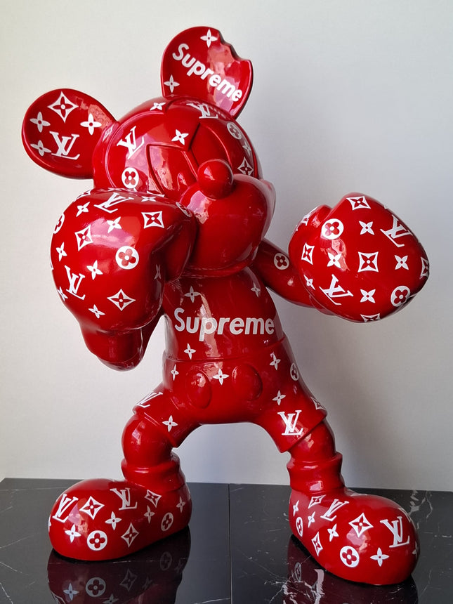 Œuvre d'Art - MICKEY ROUGE SUPREME (4/8)  Rouge  60cm
