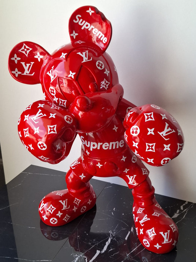 Œuvre d'Art - MICKEY ROUGE SUPREME (4/8)  Rouge  60cm