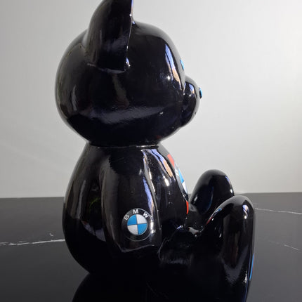 Œuvre d'Art - OURSON BMW  (2/8)  Noir  35cm
