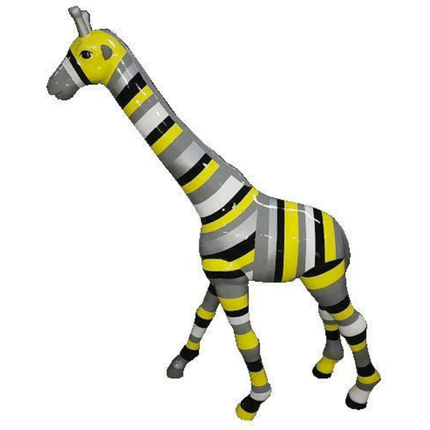 Statue Girafe Animaux Resine - 150cm - Tagada Jaune - ANIMAUX-RESINE.FR