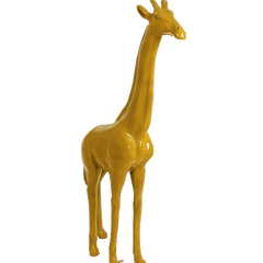 Statue Girafe Animaux Resine - 210cm - Jaune - ANIMAUX-RESINE.FR