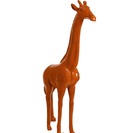 Statue Girafe Animaux Resine - 210cm - Orange - ANIMAUX-RESINE.FR