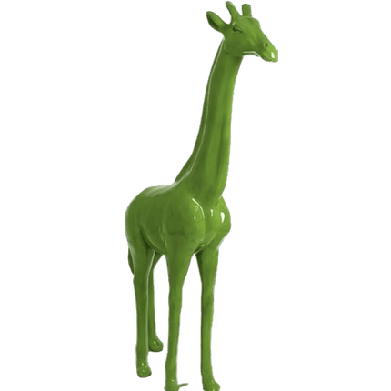 Statue Girafe Animaux Resine - 210cm - Vert Pomme - ANIMAUX-RESINE.FR