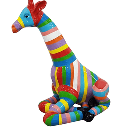 Statue Girafe Animaux Resine - 90cm - Candy - ANIMAUX-RESINE.FR