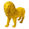 Statue Lion Animaux Resine - 100cm - Jaune - ANIMAUX-RESINE.FR